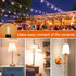 addlon LED Replacement Bulbs, 1W S14, 4 Pack, Waterproof E17 Screw Base for Outdoor LED String Lights, Shatterproof