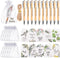 Chewtoyo Employee Appreciation Set, Bamboo Ballpoint Set with Thank You Card 50 Pcs