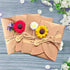 linenb 140pcs &40pcs Set Blank Gift Card Envelope With Heart Closure Vintage Note Greeting For Wedding Party Invitation