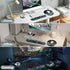 QOMOLAMA Set, 3-in-1 Set, Mouse Pad with Wrist Rest Wrist Support Mouse Pad Floral Gaming Mousepad with Anti-Skid