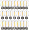 S14 Outdoor String Light Bulbs, 25 Pack, Shatterproof Replacement Bulbs, 1W Equivalent to 10W, Waterproof 2200K Warm