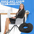 Tailbone EcoNour Comfortable Donut Pillow Seat Cushion | Memory Foam for and Hip Support | Ideal for Posture