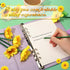 Chinco Sunflower Pens, 16 Pcs Artificial Flower Ballpoint Gel Ink Pens for School, Office, Home, Party Favor Decor