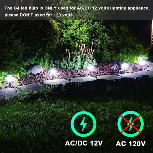 G4 Bulb 4W 6000K 12V T3 20-35W Non-dimmable 6 Pack LED Daylight White AC/DC JC Type Bi-Pin Halogen Equivalent