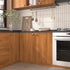 Countertops 24"x160" Chestnut Wood Contact Paper Peel and Stick Brown Wood Vinyl Wrap for Desk Cabinets Wide Removable