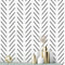 Erfoni Black and White Peel and Stick Wallpaper, Modern Herringbone Contact Paper, 17.7inch x 78.7inch
