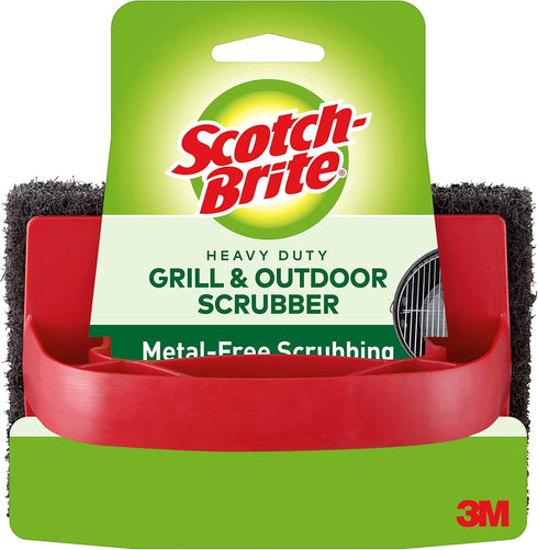 Scotch-Brite Heavy Duty Outdoor Scrubber, Ideal for Concrete, Patio Bricks, BBQ Tools