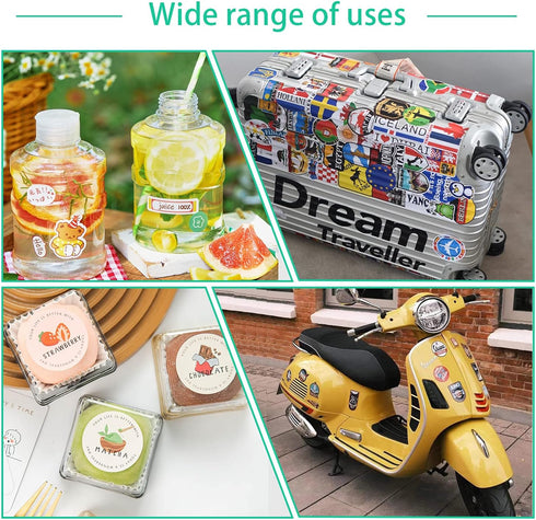 50 Gwybkq Sticker Paper Printable Vinyl for Inkjet Printer, Sheets Glossy White Waterproof Labels