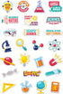 Laminated Science Classroom Bulletin Board Decorations, 25 pcs Printed Both Sides
