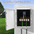 DYEENL (13" 9.2" 5.6") Outdoor Electrical Enclosure Box with Ventilation System Weatherproof ABS Junction Box
