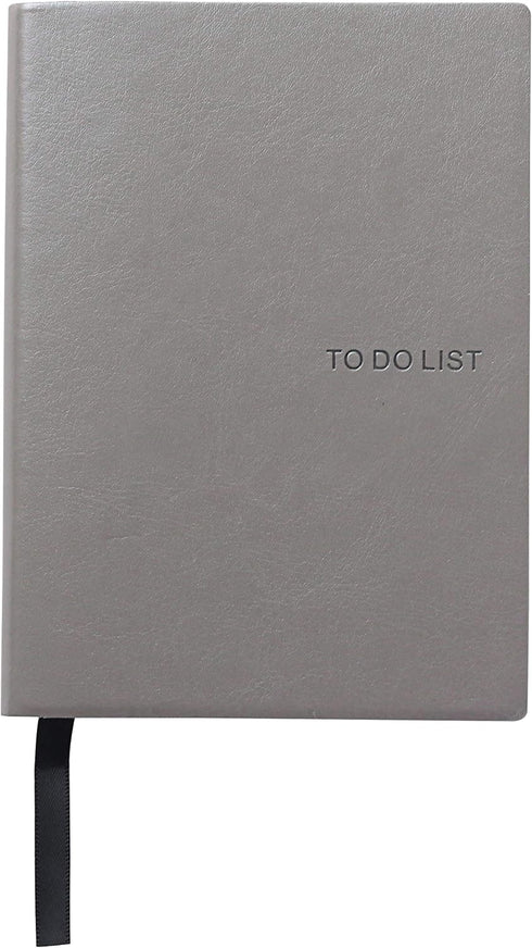 Daily To Do Checklist Notebook - Task Management Organizer Planner, Hardcover, A6 Size, 110 Sheets (Grey)