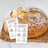 Lashicorn 50pk 2x3.5 Packaging Sourdough Bread Care Instruction Cards | Storage Bakery Starter Client Cinnamon Roll