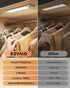 14.5inch 3 Dimmable Closet Counter (2 Pack) EZVALO Under Cabinet Lighting, Rechargeable Motion Sensor Light Indoor