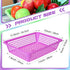 Zhehao 16 Pack Paper Organizer Basket, 13.5 x 10 x 3 Inch Plastic Mesh Bin, Colorful Storage for Office and Home