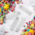 Tioncy 150 Pcs Clear Plastic Test Tubes, 50 ml Vials with Caps for Storage and Experiments