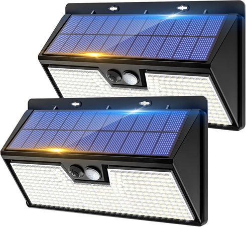 vighep Large Solar Motion Lights Outdoor, 318 LED Super Bright Shed Lights