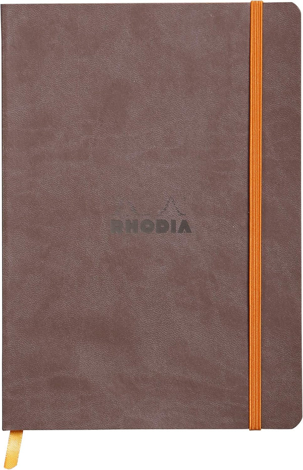 Rhodia Rhodiarama SoftCover Notebook - Chocolate Cover - 80 Lined Sheets - 6 x 8 1/4 (117403C)