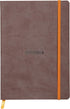 Rhodia Rhodiarama SoftCover Notebook - Chocolate Cover - 80 Lined Sheets - 6 x 8 1/4 (117403C)