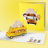 CUTPOPUP Back to School Card Pop Up, Handmade 3D Bus Birthday Greeting Card (School Bus)