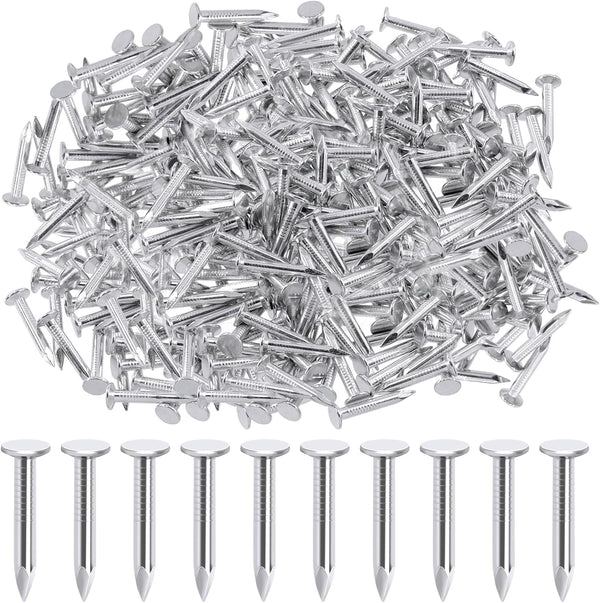 300Pcs 1-1/4 Inch 30mm Galvanized Roofing Felt Nails for Roof Repair, Asphalt Tile, Landscaping