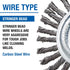 Mercer Industries 186010 Stringer Bead Wire Wheel, 4" x 3/16" x 5/8"-11