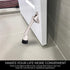 HOME&I Kickdown Door Stopper, 4-Inch Rubber Foot Door Holder (Black, 1 Pack)