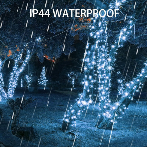 300 100 8 Dazzle Bright LED Christmas String Lights, FT Connectable Waterproof String Lights Green Wire with Modes
