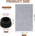 16 25mm/0.98" uxcell Pcs Round Plastic Plugs with Furniture Felt Pad, Tubing End Caps Furniture Leg Inserts for Metal