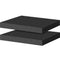 ToLanbbt 2P Polyurethane Foam Sheets, 16 x 12 x 1.6 Inch Cuttable Tool Box Foam Inserts, Black Cushion Packing Pads