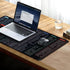 Quick Key Non-Slip Keyboard Mouse Pad, Upgraded Extended Desk Mat with Office Software Shortcuts Pattern
