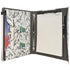 Portfolio Organizer File Folder with 3-Ring Binder and Color File Folders, Black and White