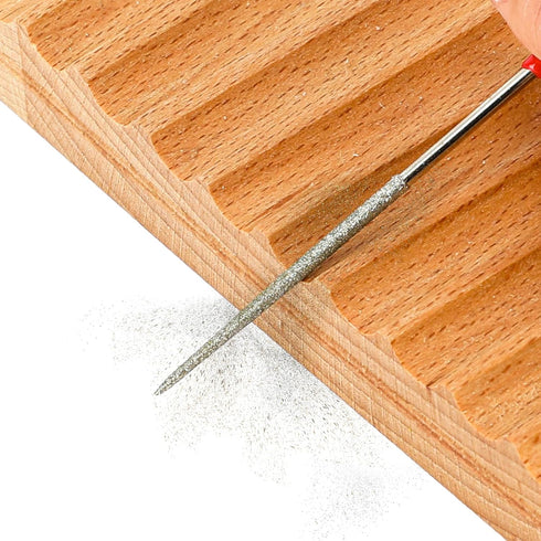 10Pcs Diamond Needle File Set, Mini Metal File Set for Jewelry Stone Carving Tools (2x100mm)