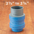 Dust Right Stacking Dust Port Adapter Set (3-Piece) Interchangeable Vacuum Adapter for Dust Collection Hose & Tools Glass Reinforced Polypropylene Dust Collectors for Woodworking