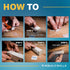 Industrial Strength 1" x 20" Clear Scotch Self Mating Reclosable Fasteners - Stick-On Adhesive for Indoor-Outdoor Use