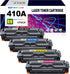 CF410A 410A Toner Cartridge 4 Pack for HP 410A for Color Pro M452dn MFP M477fdw (Black/Cyan/Magenta/Yellow)