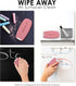 Loddie Doddie 2 in 1 Magnetic Dry Erase Eraser - White Board Cleaning Spray & Magnetic Dry Eraser - Ergonomic Whiteboard Eraser, Chalkboard Cleaner - Blush by Loddie Doddie