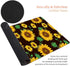 Large Gaming Mouse Pad with Stitched Edges, Non-Slip Desk Pad Protector, Cute Sunflower Yellow Decor for Home Office