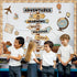 Travel The Map Bulletin Board Cutouts with Motivational Sign for Kids Let's Explore Voyage Classroom Decor
