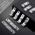 Clear ID Badge Holder Strap, Plastic Badge Strap with Snap and Eyelet Vinyl Clips for Card Holder (50 Pieces)