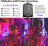 2Pack 144ft 400 8 IP44 Solar Halloween String Lights Outdoor Orange, LED Spooky Lights Modes with Timer, Waterproof