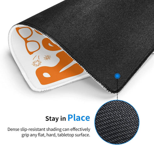 Cbvegt 10 12 Read Books & Change The World Inspirational Water Resistant Mouse Pad with Stitched Edge Computer Mouse