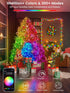 240LED 4th 95FT Smart of July String Lights App Controlled, Waterproof Red White and Blue Lights, Patriotic RGB Color