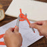Mr. Pen Compass and Protractor Set, Red Geometry Tool for Drawing, Math Compass, Protractor Set