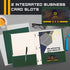 Better Office Products Dark Green 2 Pocket Folders with Prongs, 50 Pack, Letter Size, Matte Texture