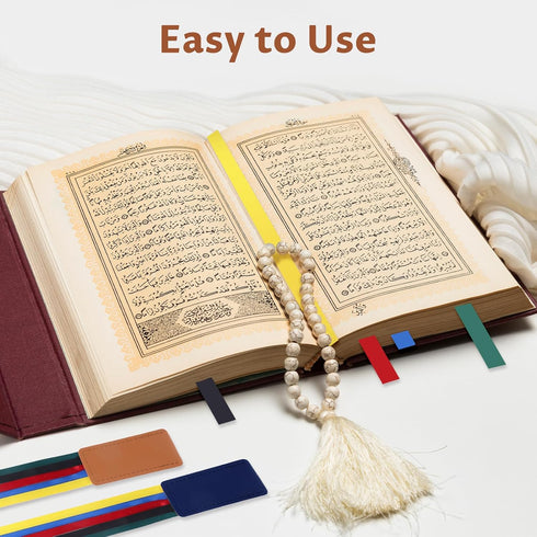 NYTGAH 2PCS 5Colors,Bible Bible Ribbons Bookmarks,Artificial Leather Bookmark with Ribbons in Page Markers for Reading
