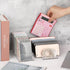 Hipiwe 2 Packs Clear Plastic Cash Tray Mail Organizer for Desk - 7 Slots Bill Divider Holder for Paper, Document, Makeup