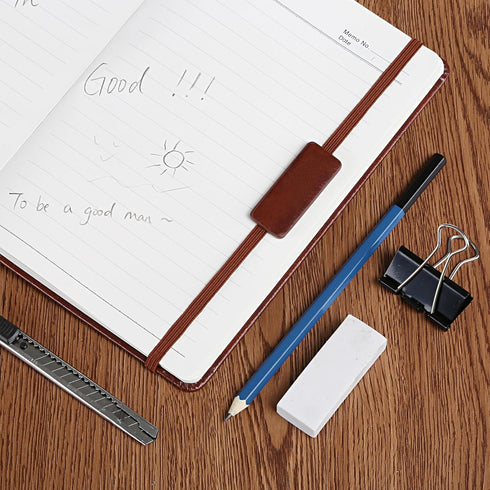 Kesoto A5 Classic Ruled Leather Hardcover Writing Notebook, 5.7'' x 8.5'', 200 Pages, Lined Journal Diary