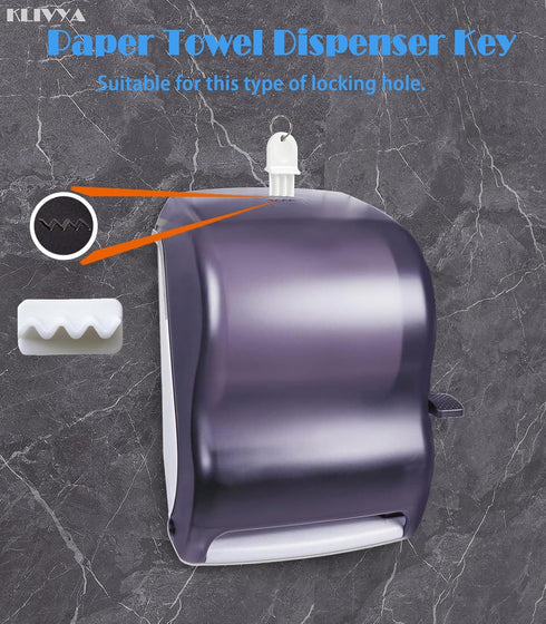 dispensers.Pack 5 Paper Towel Dispenser Key and Wafflepaper Dispenser Key are for Various Toilet Paper Organizers