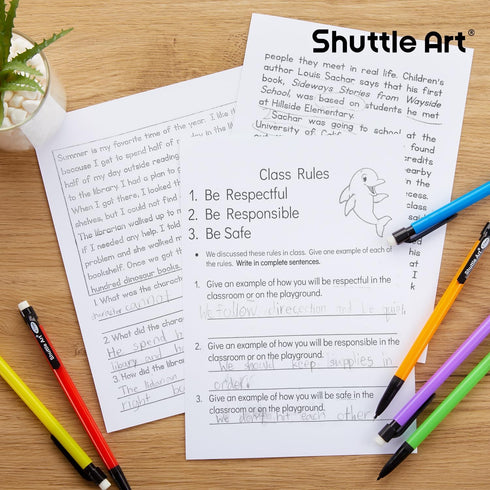 Shuttle Art Mechanical Pencils, 162 Pack Bulk 0.7mm Medium Point, HB #2 Lead Pencils, Assorted Barrels for School