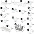 53108 100 Piece Metal Pegboard Hooks and Accessories Set, Organizer for Garage, Crafts, Utility Hooks